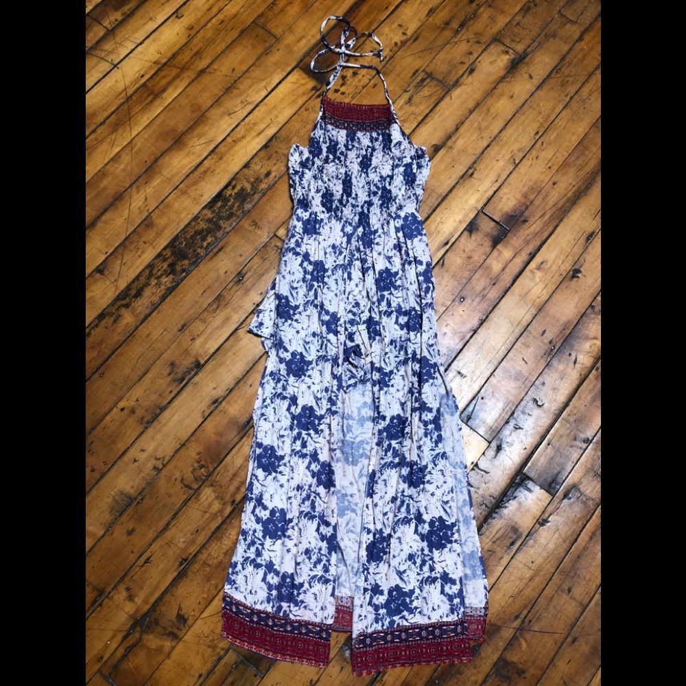 Angie halter top romper dress, size Large